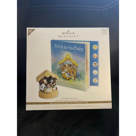 Hallmark Keepsake A gift for the baby interactive ornament and storybook-NIB - Picture 1 of 4